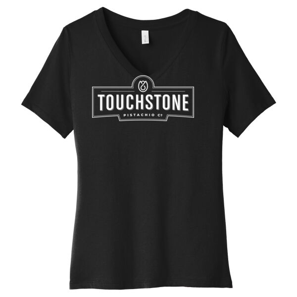 BELLA+CANVAS ® Women’s Relaxed Jersey Short Sleeve V-Neck Tee Thumbnail