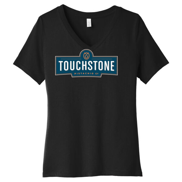 BELLA+CANVAS ® Women’s Relaxed Jersey Short Sleeve V-Neck Tee  Thumbnail