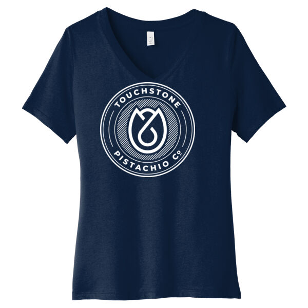 BELLA+CANVAS ® Women’s Relaxed Jersey Short Sleeve V-Neck Tee Thumbnail