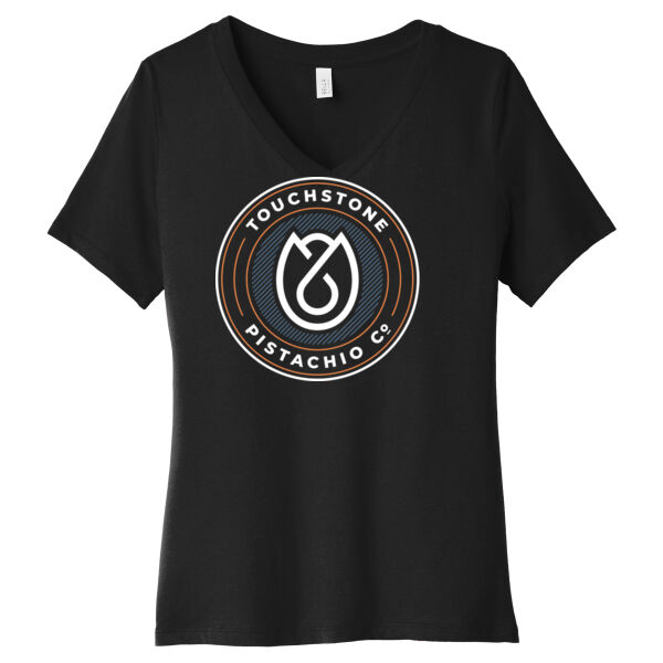 BELLA+CANVAS ® Women’s Relaxed Jersey Short Sleeve V-Neck Tee Thumbnail