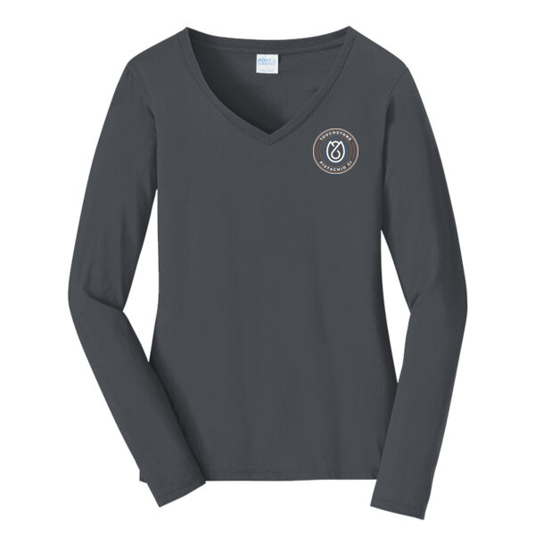 Port & Company® Ladies Long Sleeve Fan Favorite™ V-Neck Tee   Thumbnail
